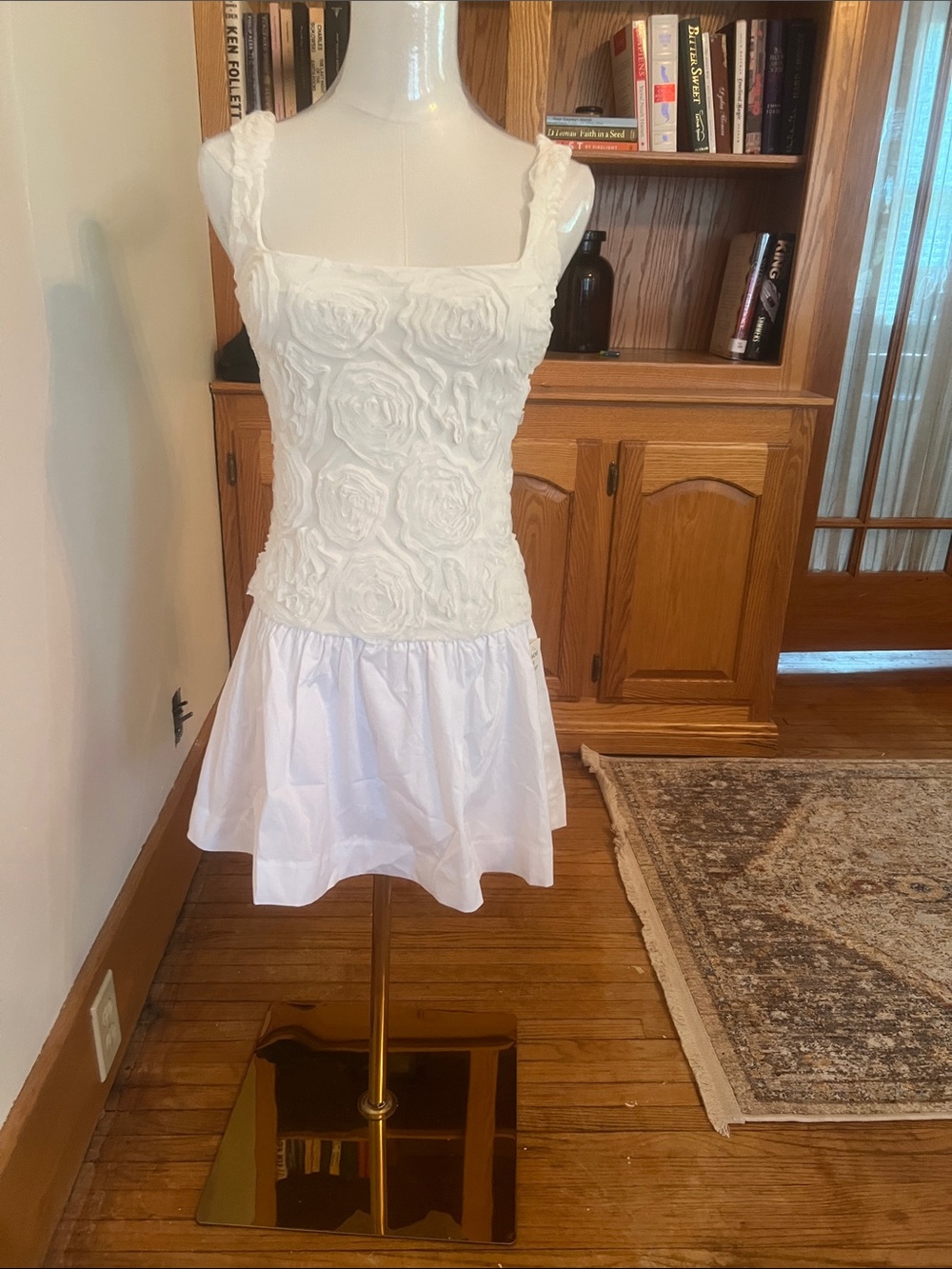 NWT Show me Your Mumu "Bradshaw"White Mini-Dress XS